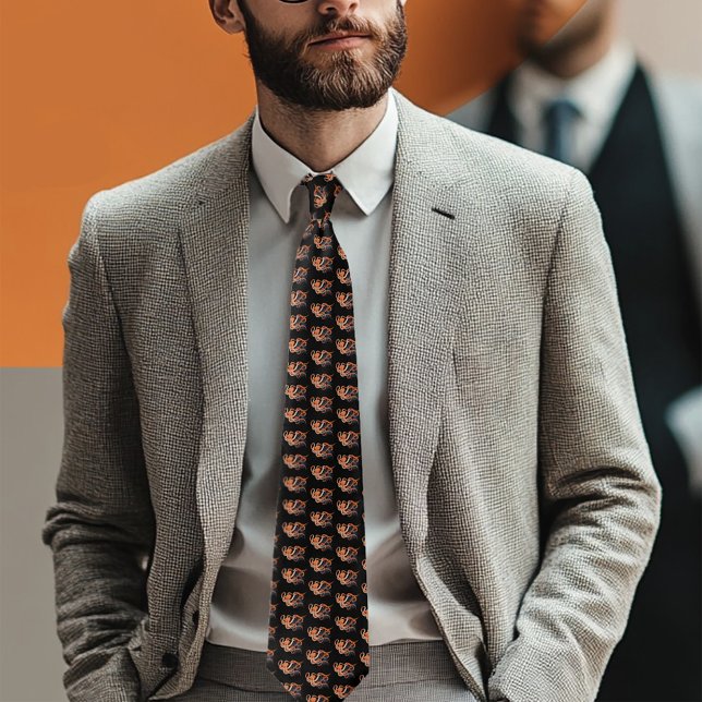 Corbata Octopus Naranja Mandala Blue (Subido por el creador)