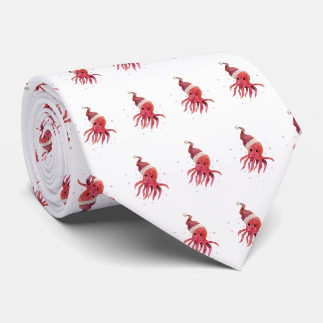 Corbata Octopus Santa Hat (Enrollado)