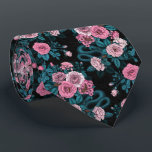 Corbata Ocultos en los rosas 2<br><div class="desc">Flores de Rosa, ratones y serpientes pintadas a mano en Ps e Illustrator, patrón sin fisuras</div>