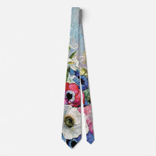 Corbata Odilon Redon Anemones - Simbolismo Bella Artes
