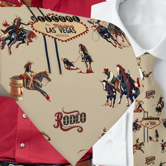 Corbata Oeste de Rodeo Eventos Las Vegas Cowboys Cowgirls (Western Rodeo Events Cowboy Cowgirls Las Vegas Rodeo NFR)