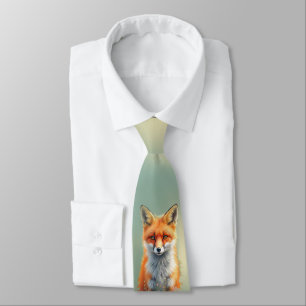 Corbata Ojos llamativos de un astuto zorro rojo