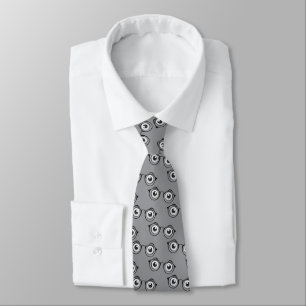 Corbata Ojos y gafas sobre gris