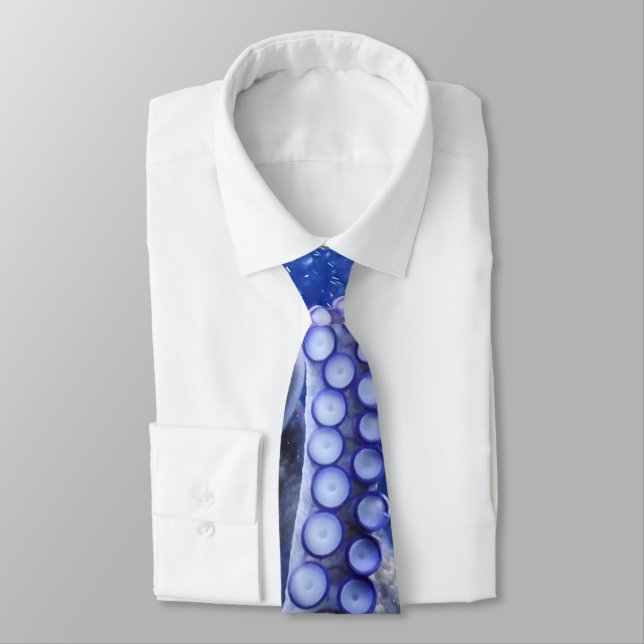 Corbata Oktopus Kraken Tintenfisch en blauen Blubberblase (Atado)
