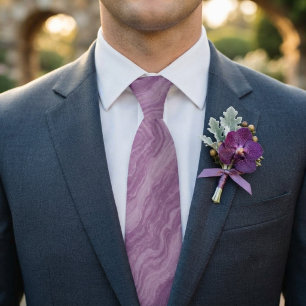 Corbata Ola de mármol de lavanda