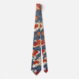 Corbata Olas de peces koi japoneses