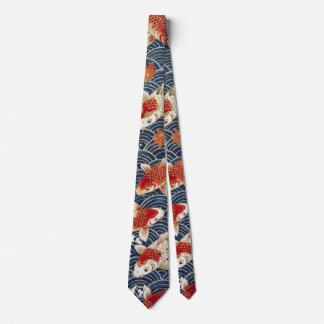Corbata Olas de peces koi japoneses