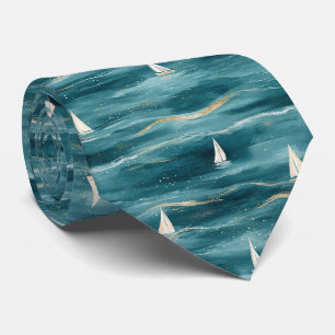 Corbata Olas de velero costero Patrón náutico (3)