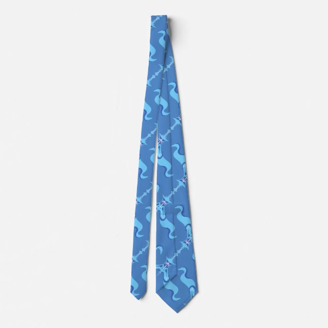 Corbata Olas del Océano y Cintas (Reverso)