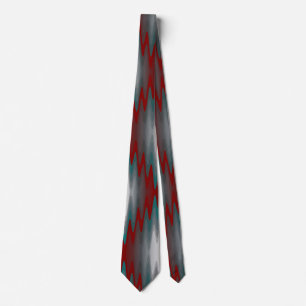 Corbata olas gris burgundy verde azulado