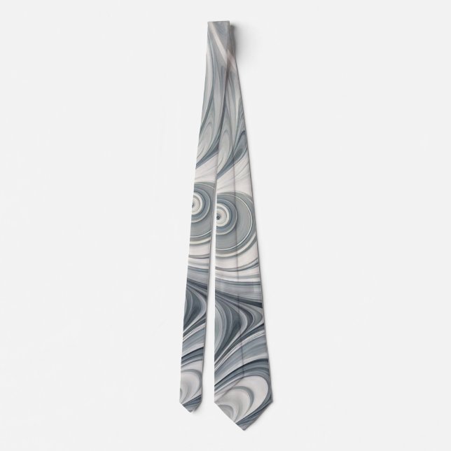 Corbata Olas grises (Reverso)