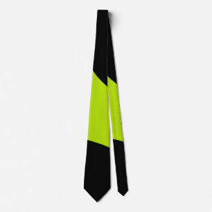 Corbata Olas simples en verde limón