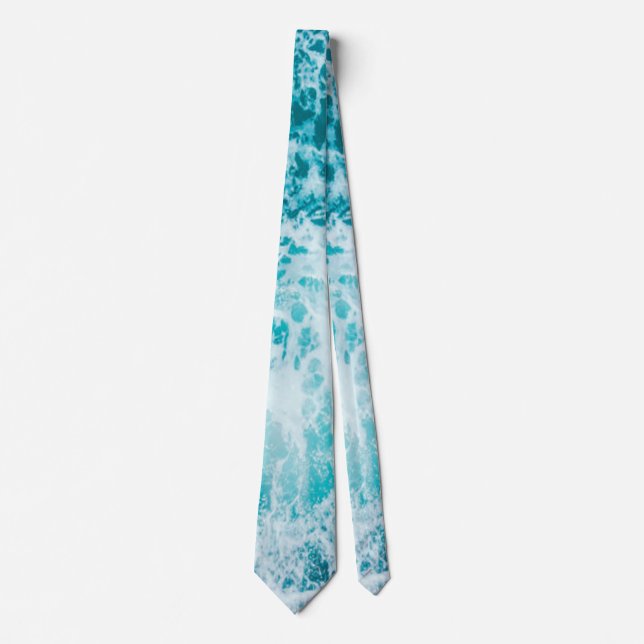 Corbata Olas tropicales del océano azul (Anverso)