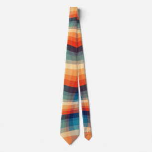 Corbata Olas Vintage Retro Coloridas