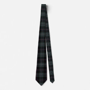 Corbata Oleícola Oscuro, Borgoña, Patrón Tartán Negro