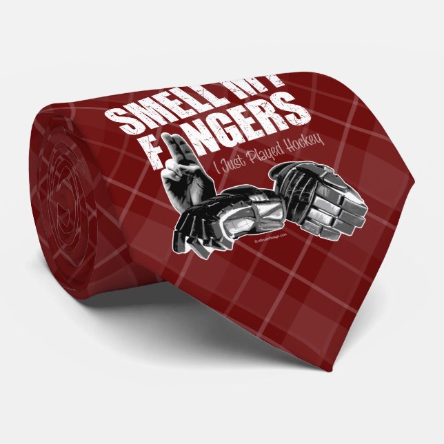 Corbata Olía mis dedos (hockey) (Enrollado)
