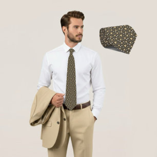 Corbata Olive Geometry Luxe