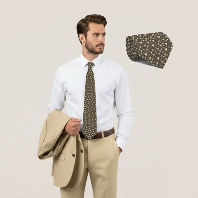 Corbata Olive Geometry Luxe Tie (Subido por el creador)
