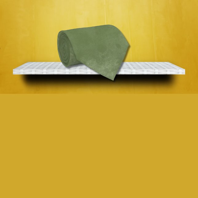 Corbata Olive Green Watercolor Splash (Subido por el creador)