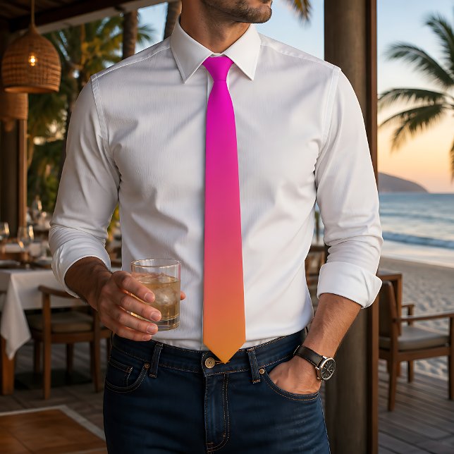Corbata Ombre amarillo Naranja rosa (Subido por el creador)