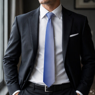 Corbata Ombre Azul Blanco Moderno Gradiente