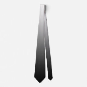 Corbata Ombre blanco y negro 