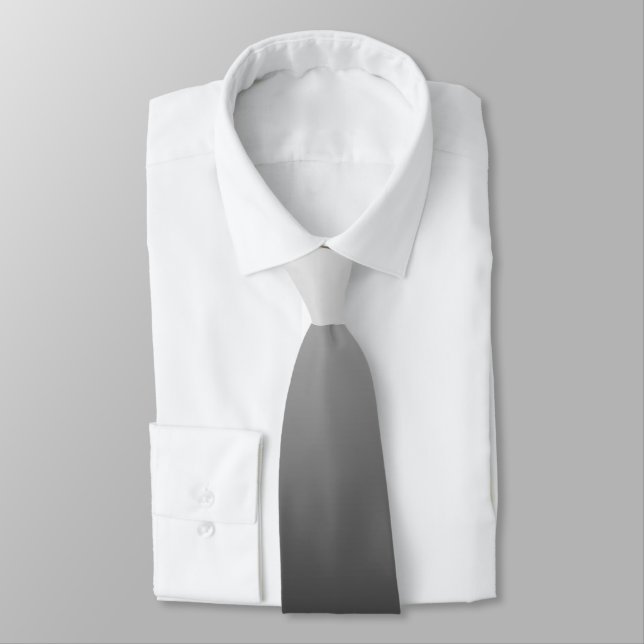 Corbata Ombre blanco y negro (Atado)