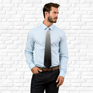 Corbata Ombre blanco y negro