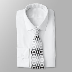 Corbata Ombre de diamante plateado