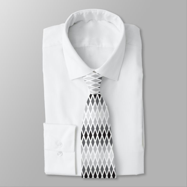 Corbata Ombre de diamante plateado (Atado)