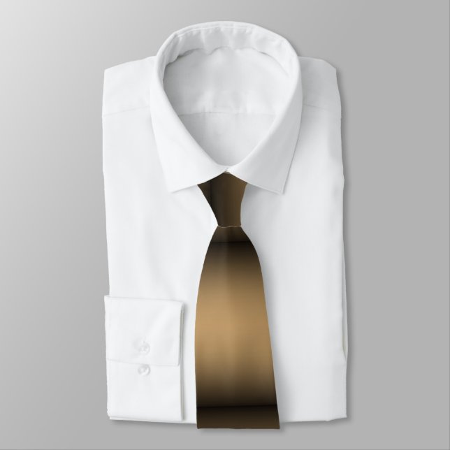 Corbata Ombre de oro negro (Atado)