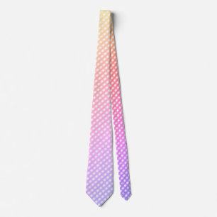 Corbata "Ombre Pastel Rainbow Gingham Check"