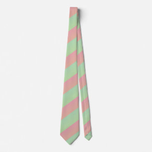 Corbata Ombre Pastel Sandía Multi Rayas Diagonales