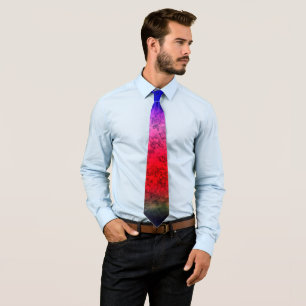 Corbata Ombre rojo azul
