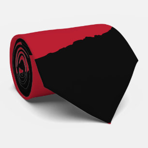 Corbata Onda Rota edición de Halloween negro rojo