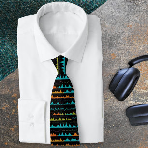 Corbata Ondas de Sonido Geniales de Audio Moderno