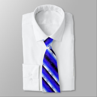 Corbata Ondas onduladas banda azul elegante