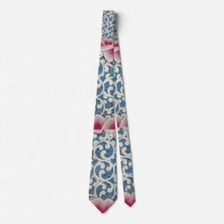 Corbata Ondas Resumen de Swift Geométrico Rojo Azul Blanco