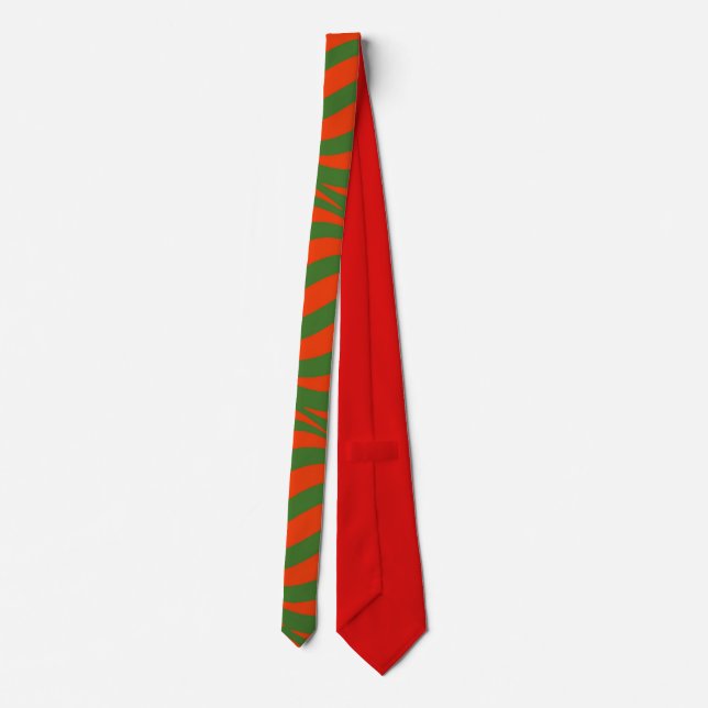 Corbata Ondas rojas y verdes (Reverso)