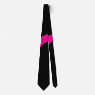 Corbata Ondas simples 3 en magenta y negro