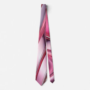 Corbata ondas violetas cromadas rosadas que fluyen