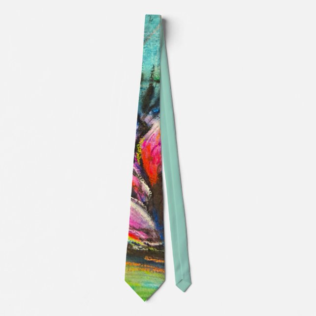 Corbata Ondes de calmes fleuries (Anverso)