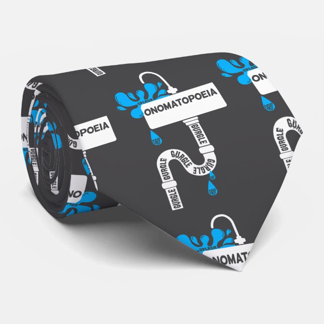 Corbata Onomatopoyía, escritura creativa o poesía (Enrollado)