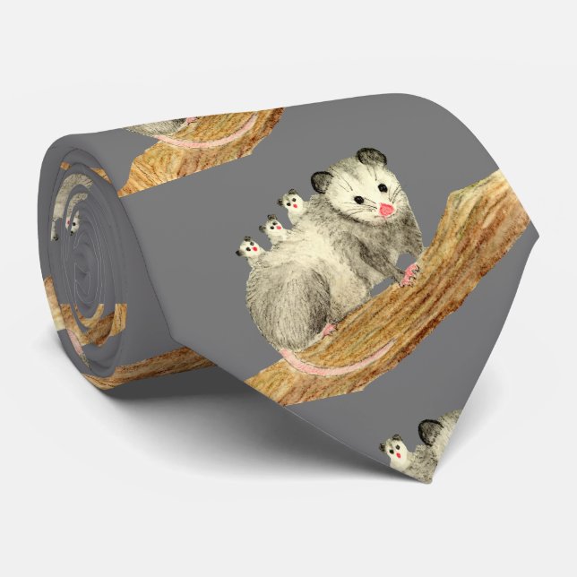 Corbata Opossum Mom (Enrollado)