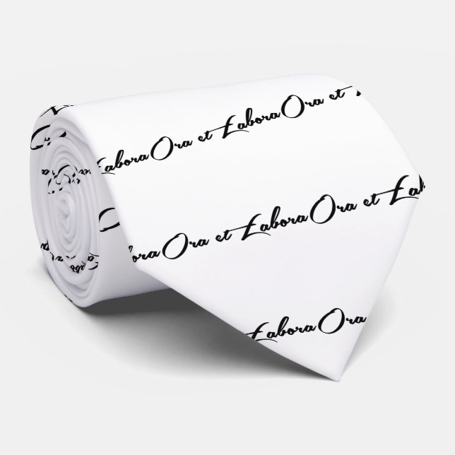 Corbata Ora et Labora (Enrollado)