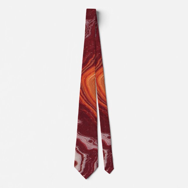 Corbata orange and burgundi fluid (Anverso)