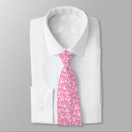 Corbata Orejas de conejo de Pascua rosadas
