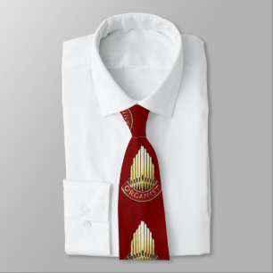 Corbata Organista Rojo Oscuro