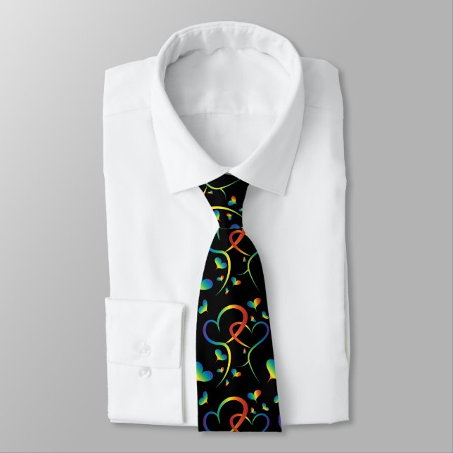 Corbata Orgullo arcoiris Valentine Neck (Atado)