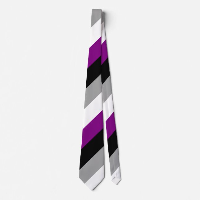 Corbata Orgullo asexual (Anverso)